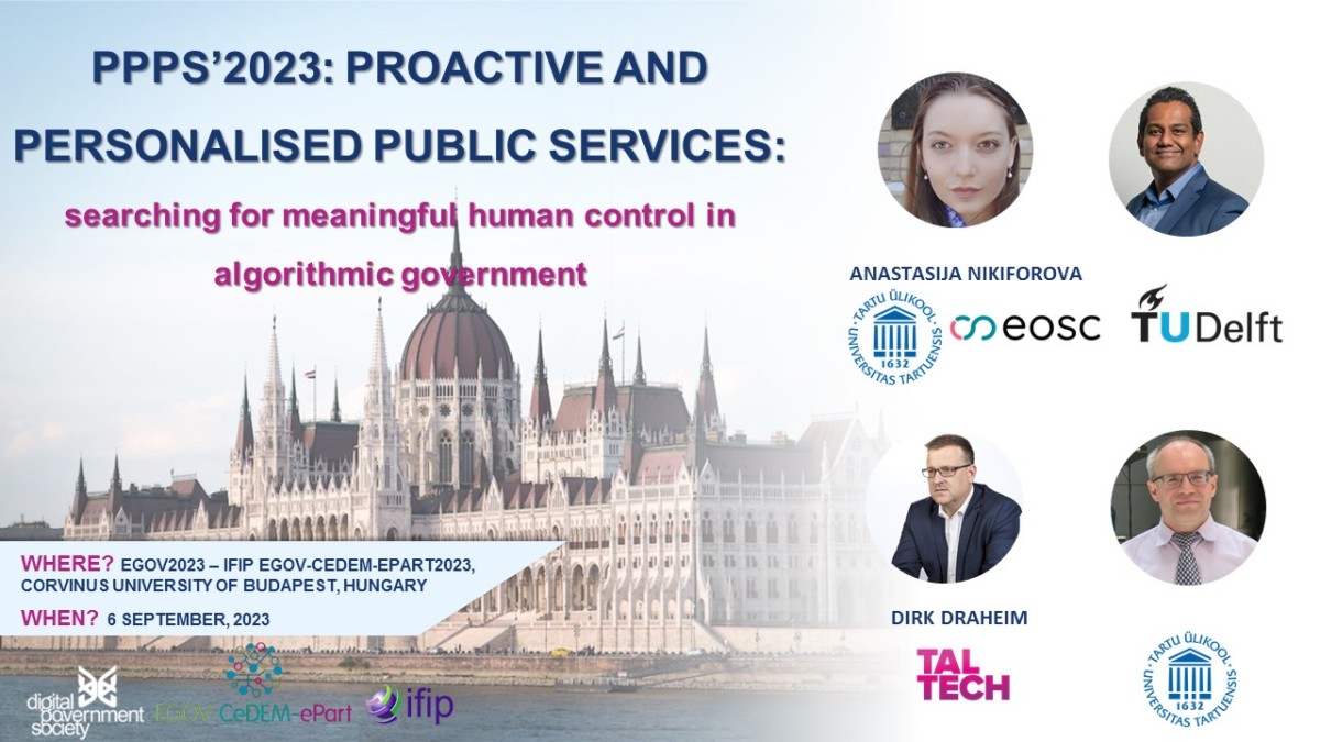 🗓️🗓️🗓️ Save the date for “PPPS’2023 – Proactive and Personalised Public Services: Searching for Meaningful Human Control in Algorithmic Government” workshop